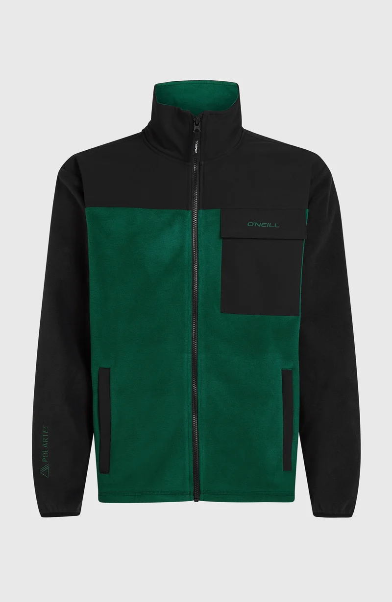 FWC'Peak Polartec® Hyperfleece vest met volledige rits | Emerald Envy Colour Block