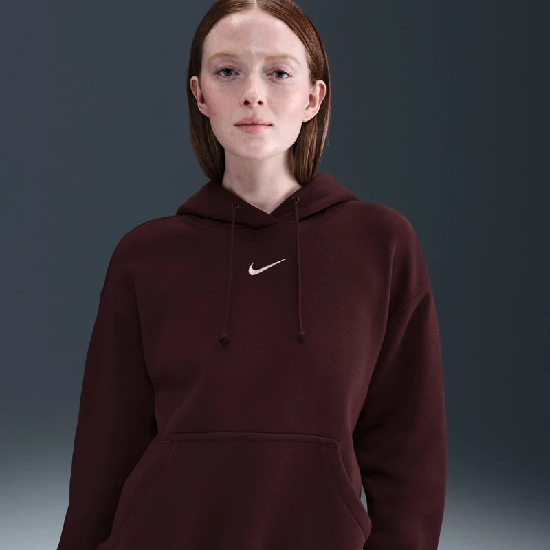 Nike Women'S Oversized Pullover Hoodie Sportswear Phoenix Fleece