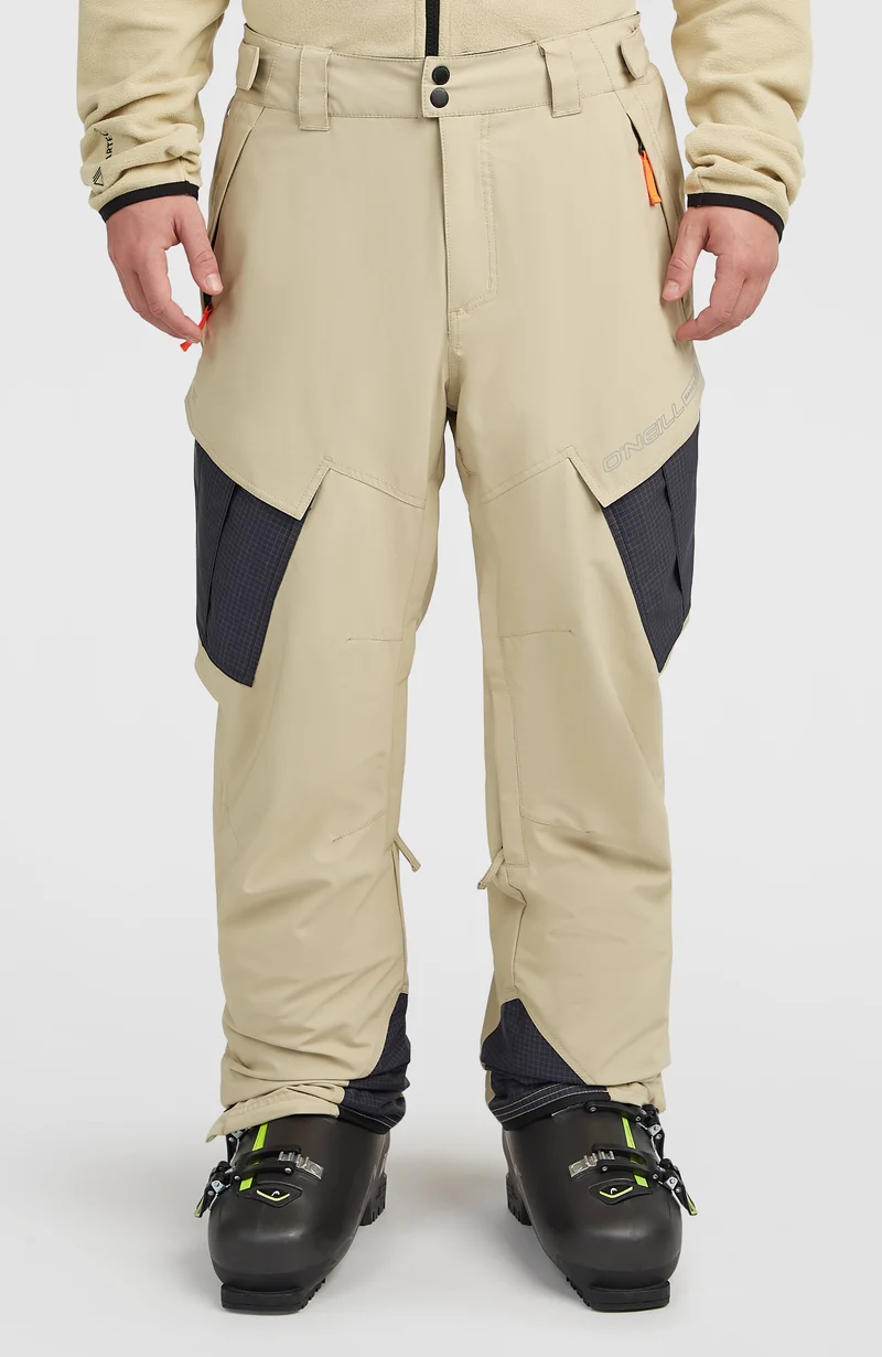 FWC'Peak Cargo wintersportbroek | Olive Blush Colour Block