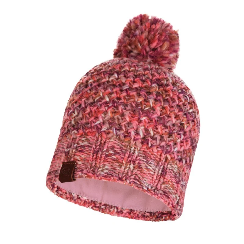 Buff Knitted & Polar Hat Margo Flaminga Pink muts