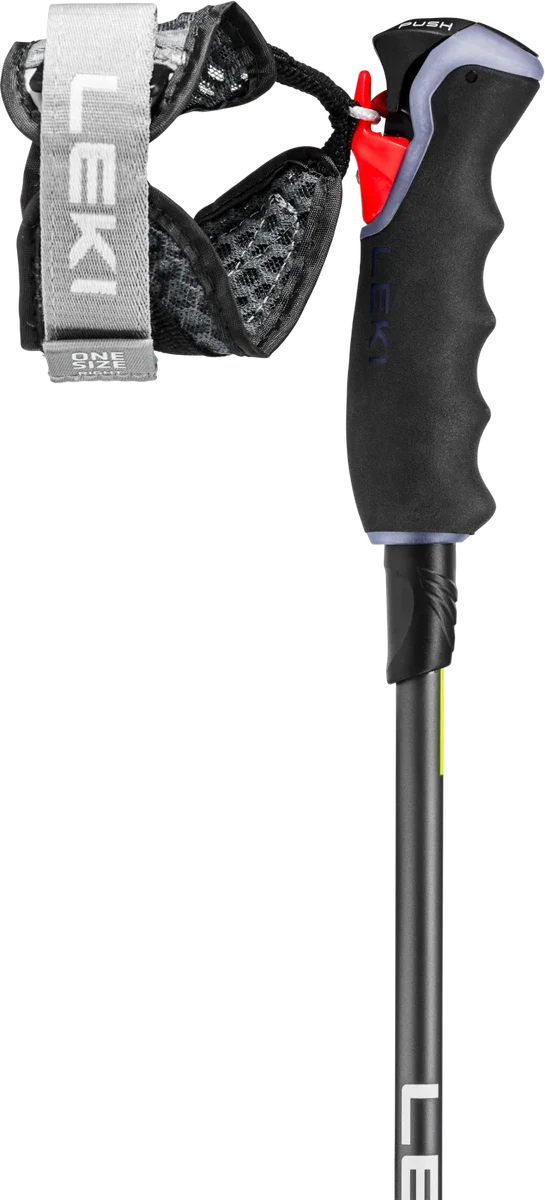 LEKI Carbon 12 3D skistokken zwart/antraciet/geel