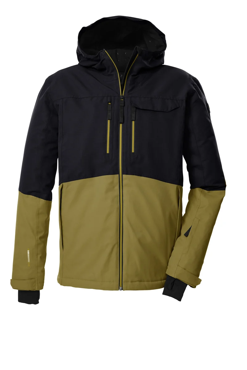 Killtec KSW 53 Ski Jas Heren - Zwart/Olijf Groen