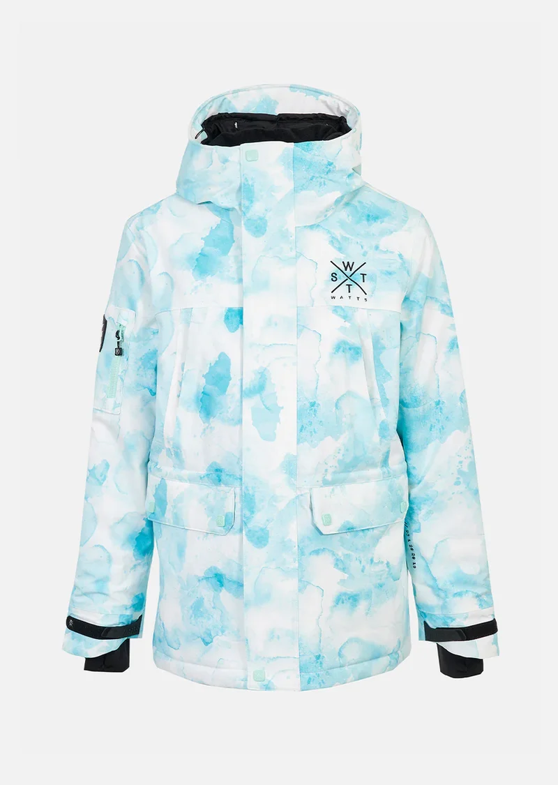 WATTS Clever Ski Jas Dames Lichtbauw/Wit