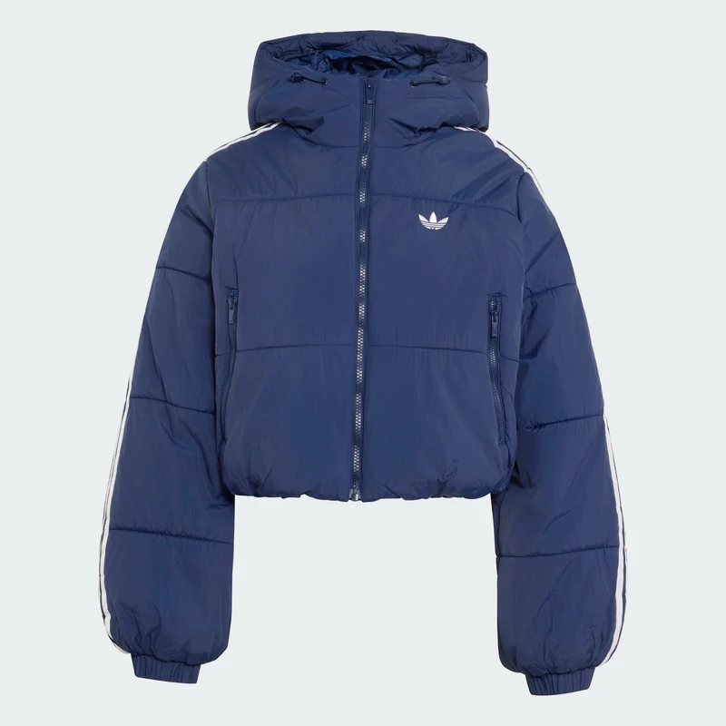 adidas Originals Women ADICOLOR CROPPED HOODED PUFFER JACKET