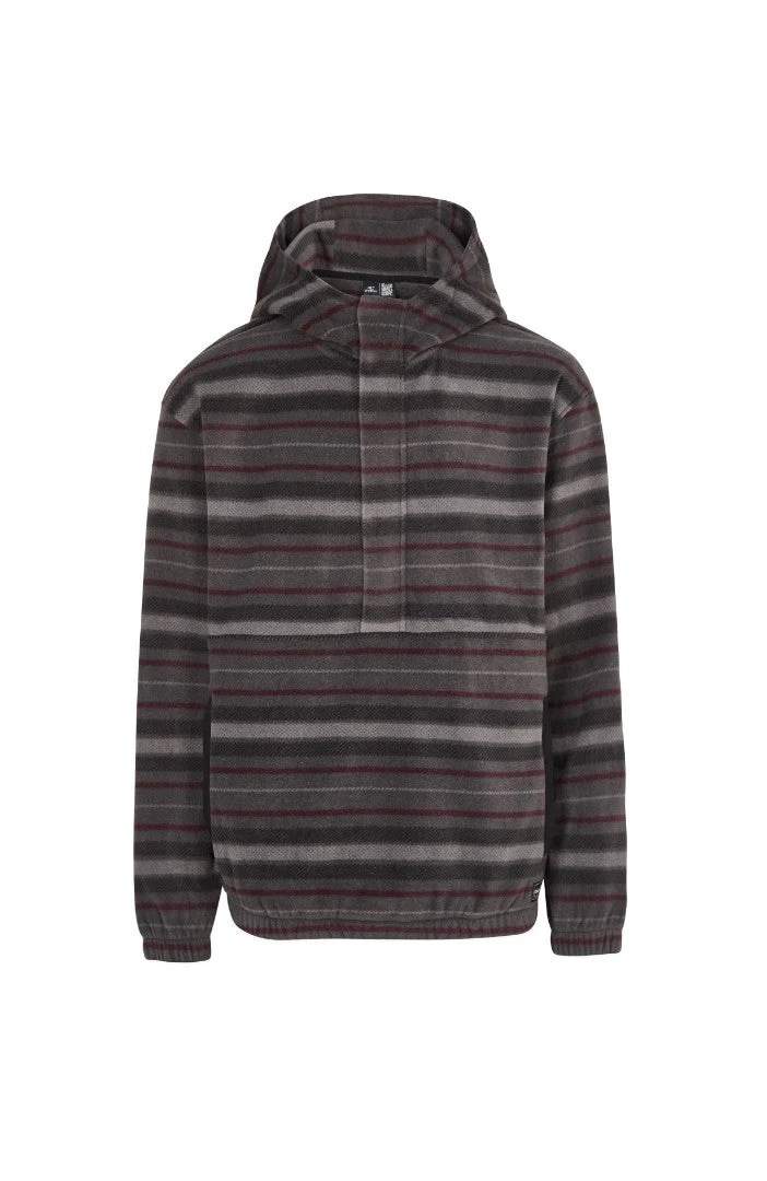 Superfleece HZ Hoodie Grey Crossover Stripe