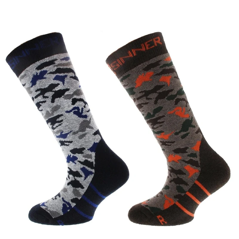 Kids Boys Skisokken Camo