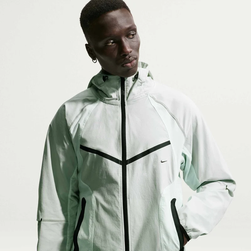 Nike Men's Dri-FIT Woven Full-Zip Colour-Block Windrunner Jacket Tech