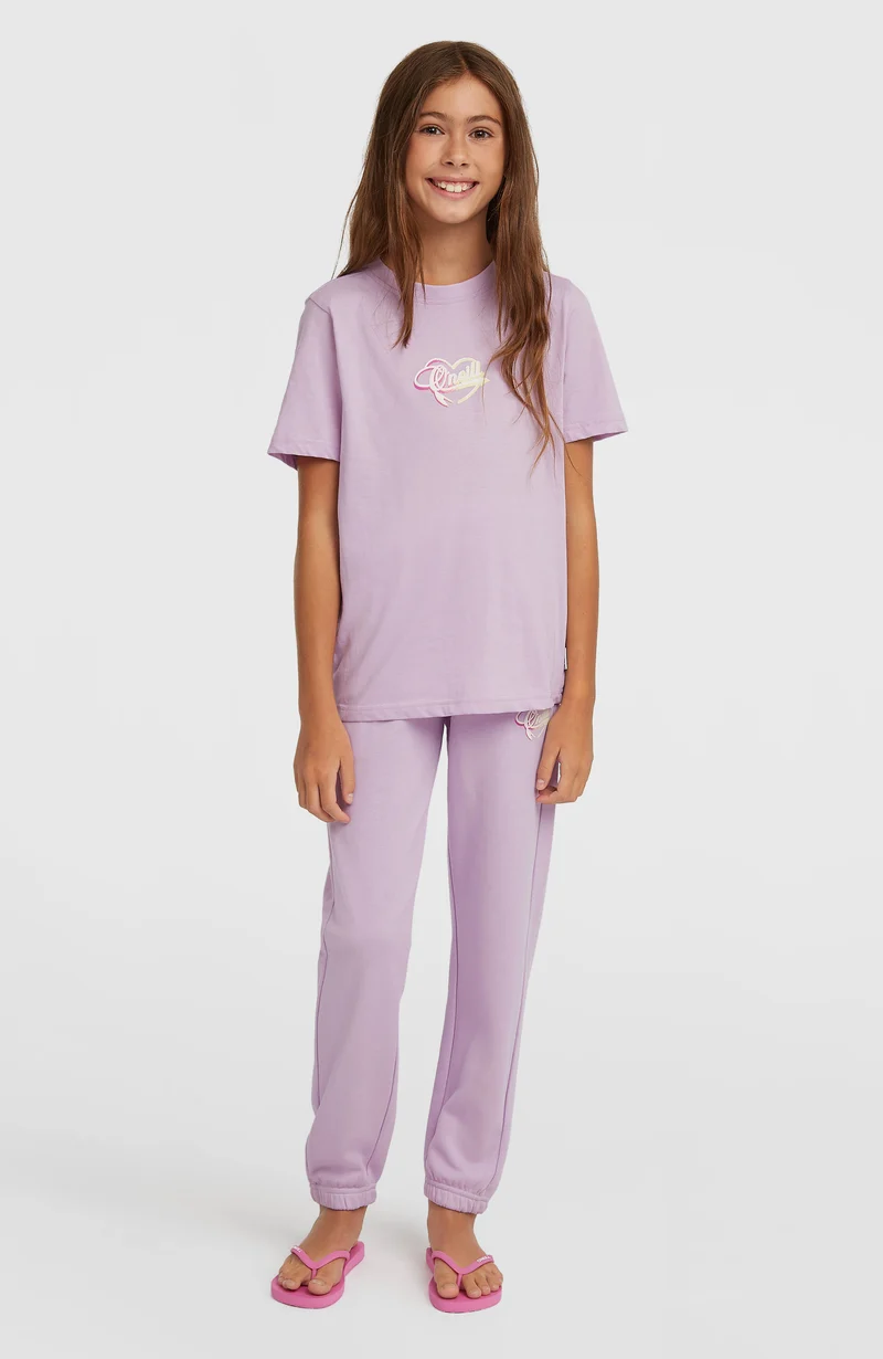 Essentials Script joggingbroek | Pale Lavender