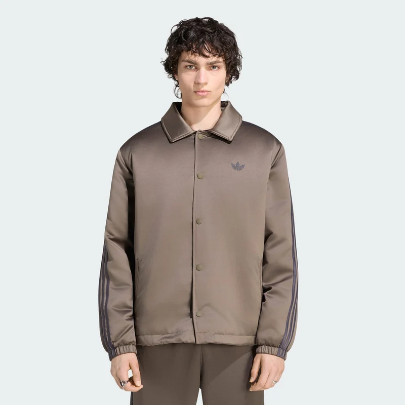 adidas Originals Men 3 Stripes Satin Padded Jacket