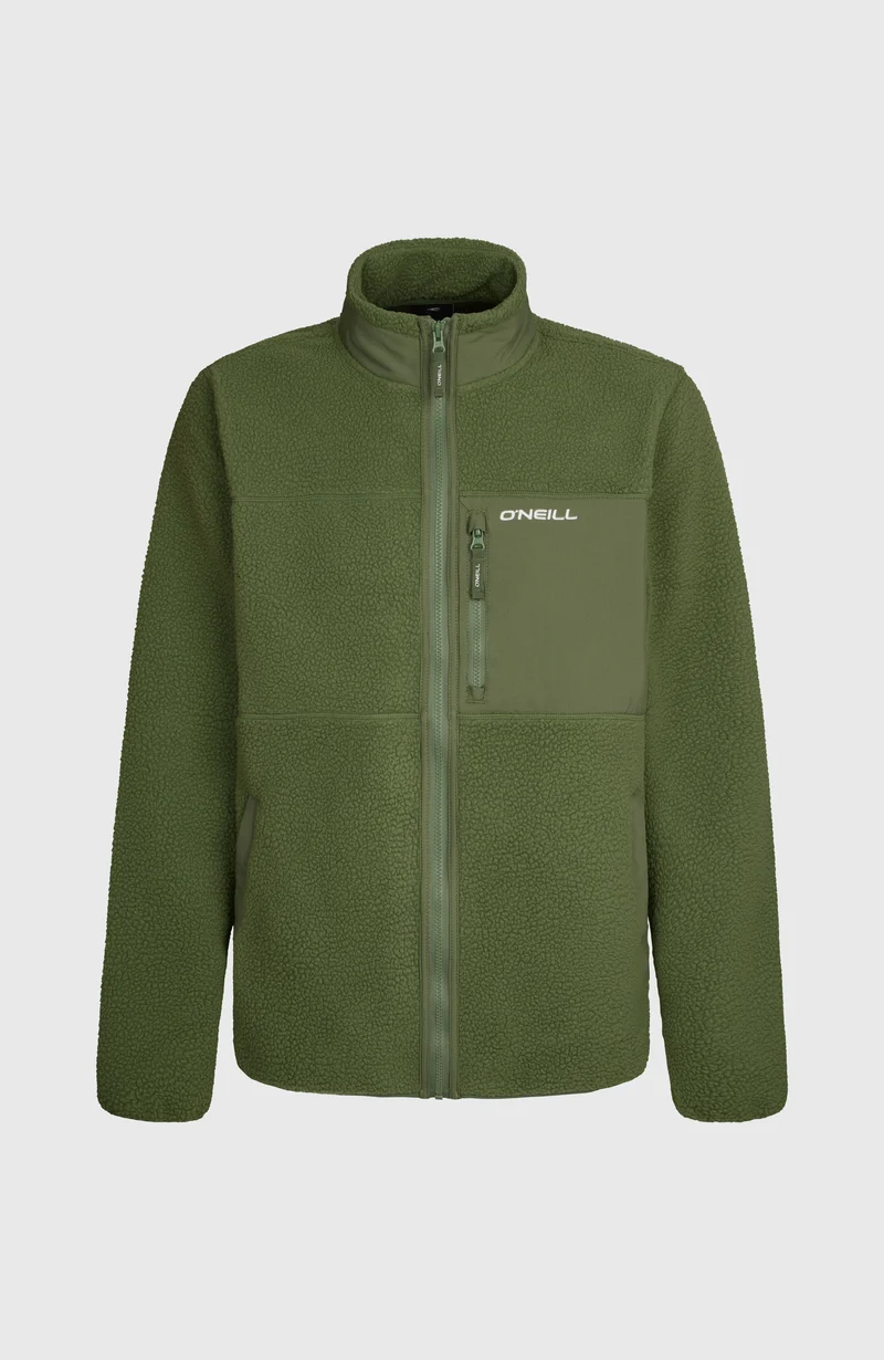 Must-Have High-Pile fleecevest met volledige rits | Surface Algae