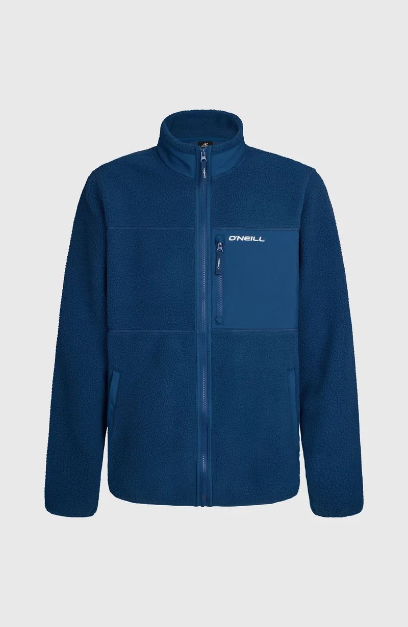 Must-Have High-Pile fleecevest met volledige rits | Regal Blue