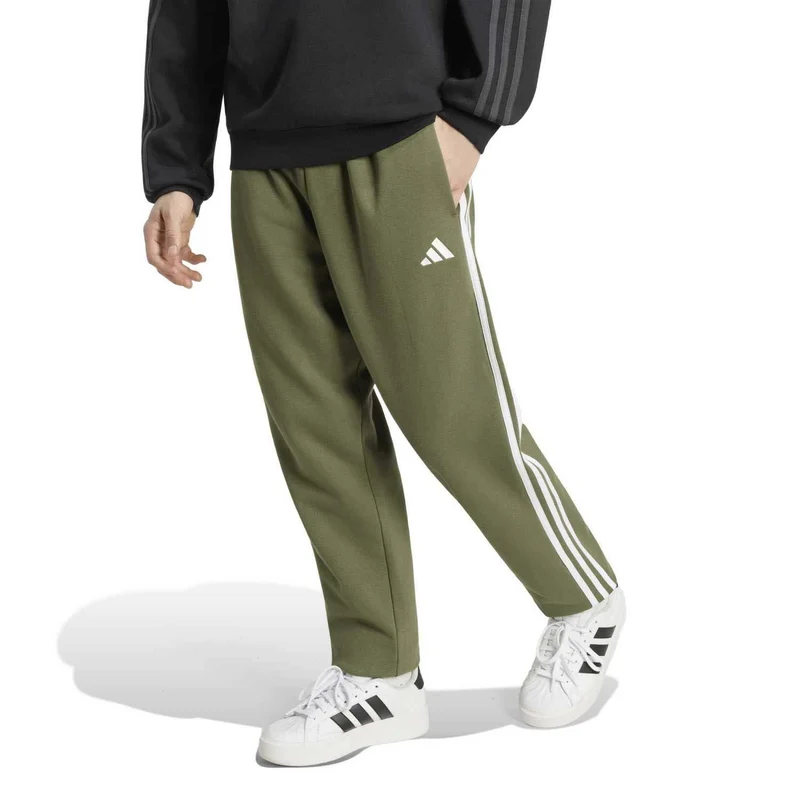 THREE STRIPES fleece joggingsbroek