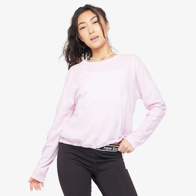 New Balance Womens Heather Tech Long Sleeve
