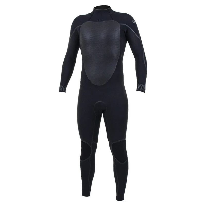 Psycho Tech 5/4 + Back Zip Black/Black