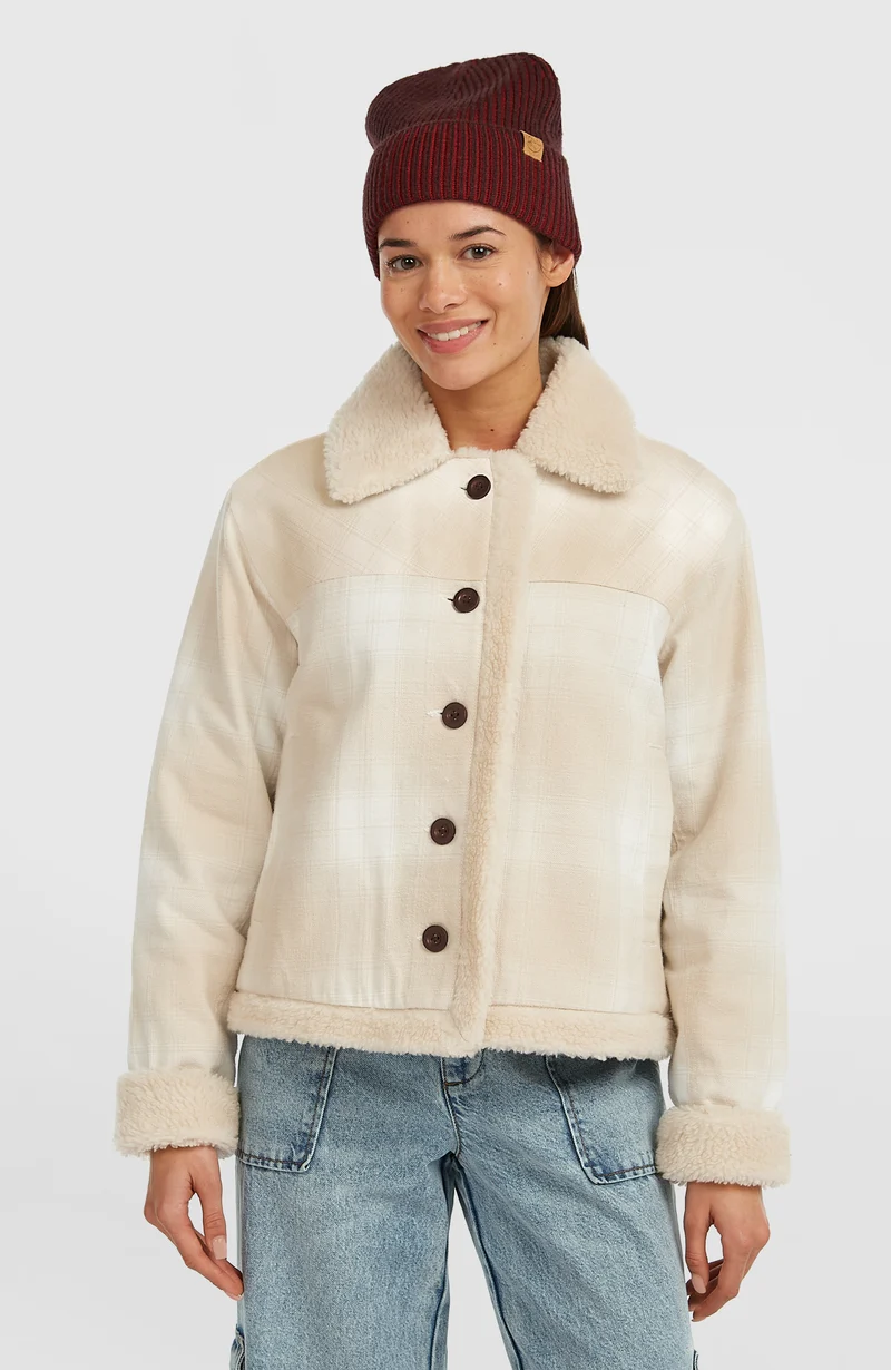 O'Riginals jas met fleecevoering | Beige Check