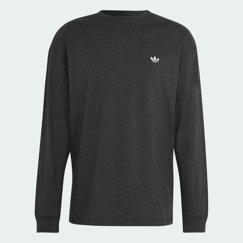 adidas Originals Men Trefoil Essentials Melange Long Sleeve Tee