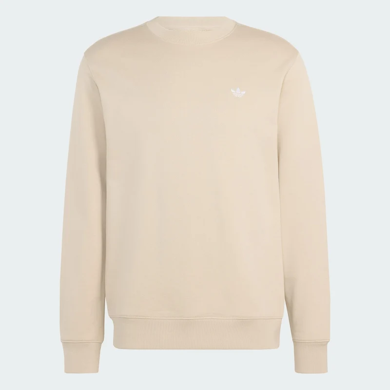 adidas Originals Men Trefoil Essentials Crew French Terry Sweatshirt