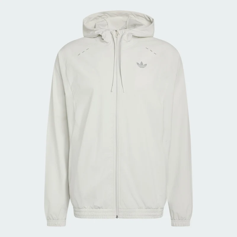 adidas Originals Men Tech Trefoil Essentials Hooded Full Zip Track Top