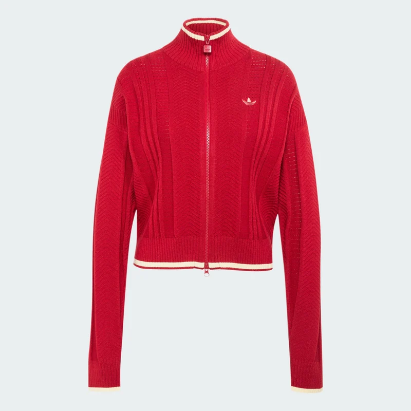adidas Originals Women CABLE KNIT FIREBIRD TRACK TOP
