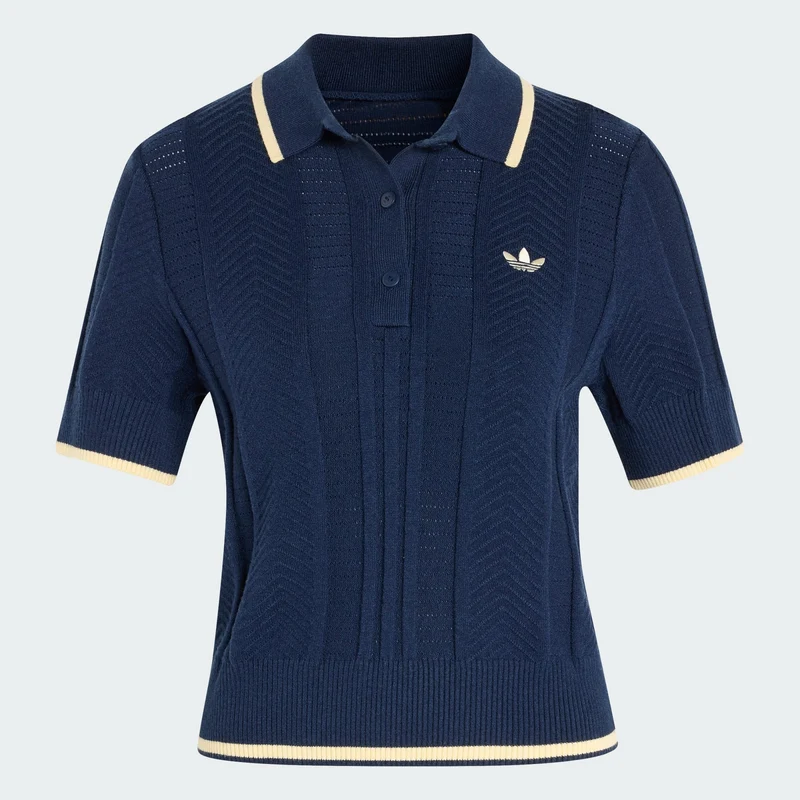 adidas Originals Women CABLE KNIT CALI TEE POLO