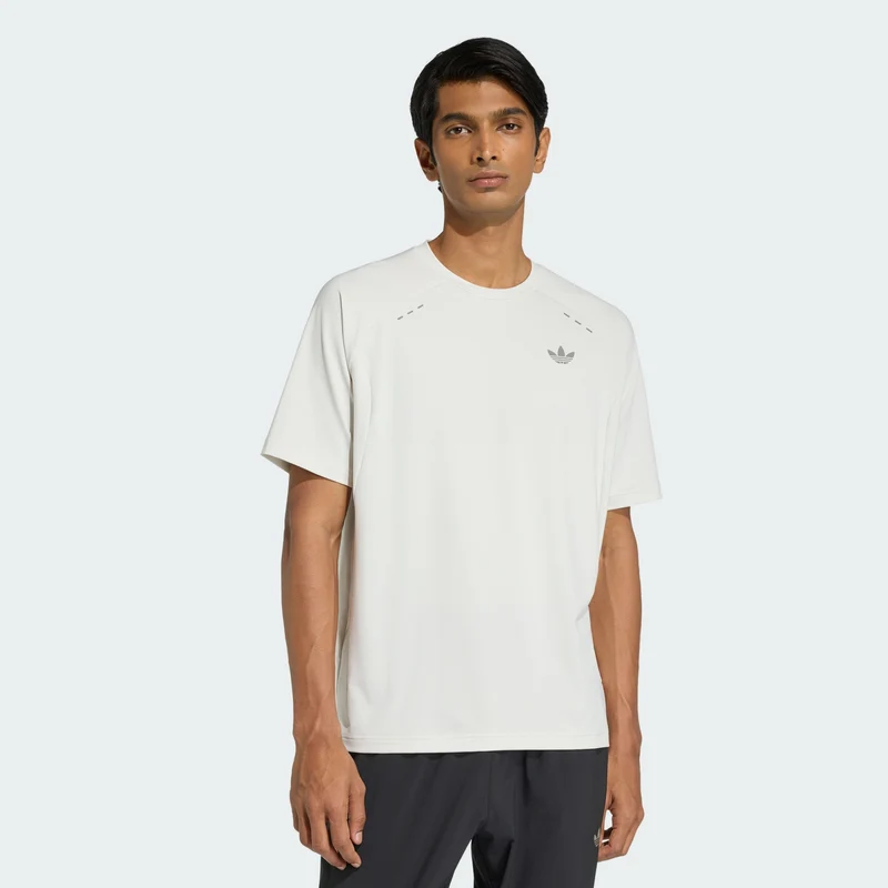 adidas Originals Men Tech Trefoil Essentials Polyester Tee