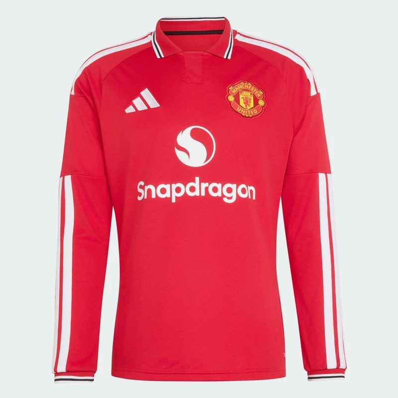 adidas Men Manchester United 26/27 Home Authentic Jersey Long Sleeve