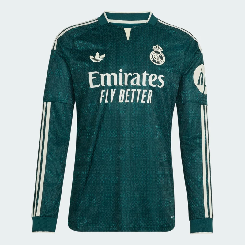 adidas Men Real Madrid 26/27 Away Authentic Jersey Long Sleeve