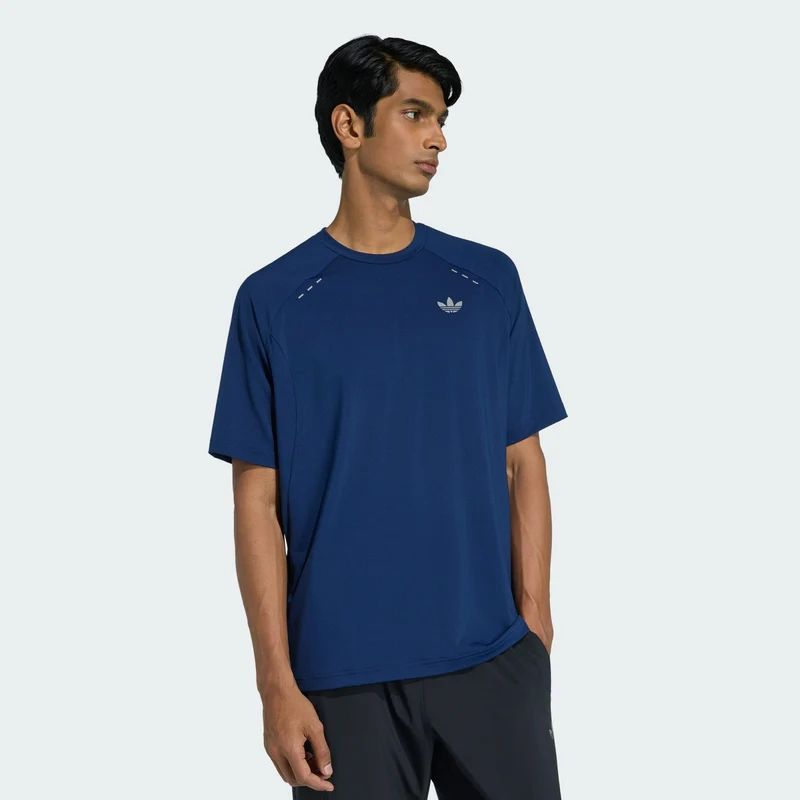 adidas Originals Men Tech Trefoil Essentials Polyester Tee