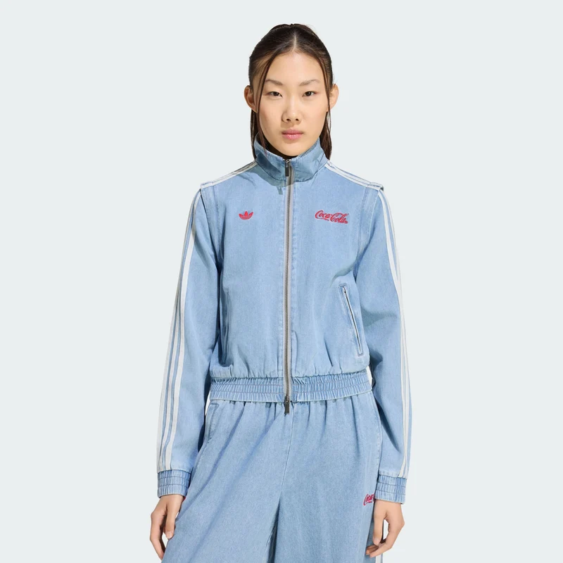 adidas Originals Women ADIDAS X COCA-COLA FIREBIRD REG DENIM TRACK TOP