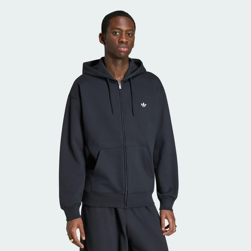 adidas Originals Men TREFOIL ESSENTIALS LOOSE FULL ZIP HOODIE