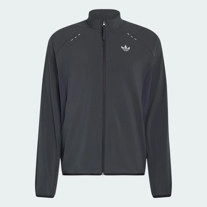 adidas Originals Men Tech Trefoil Essentials Fz Hood Track Top