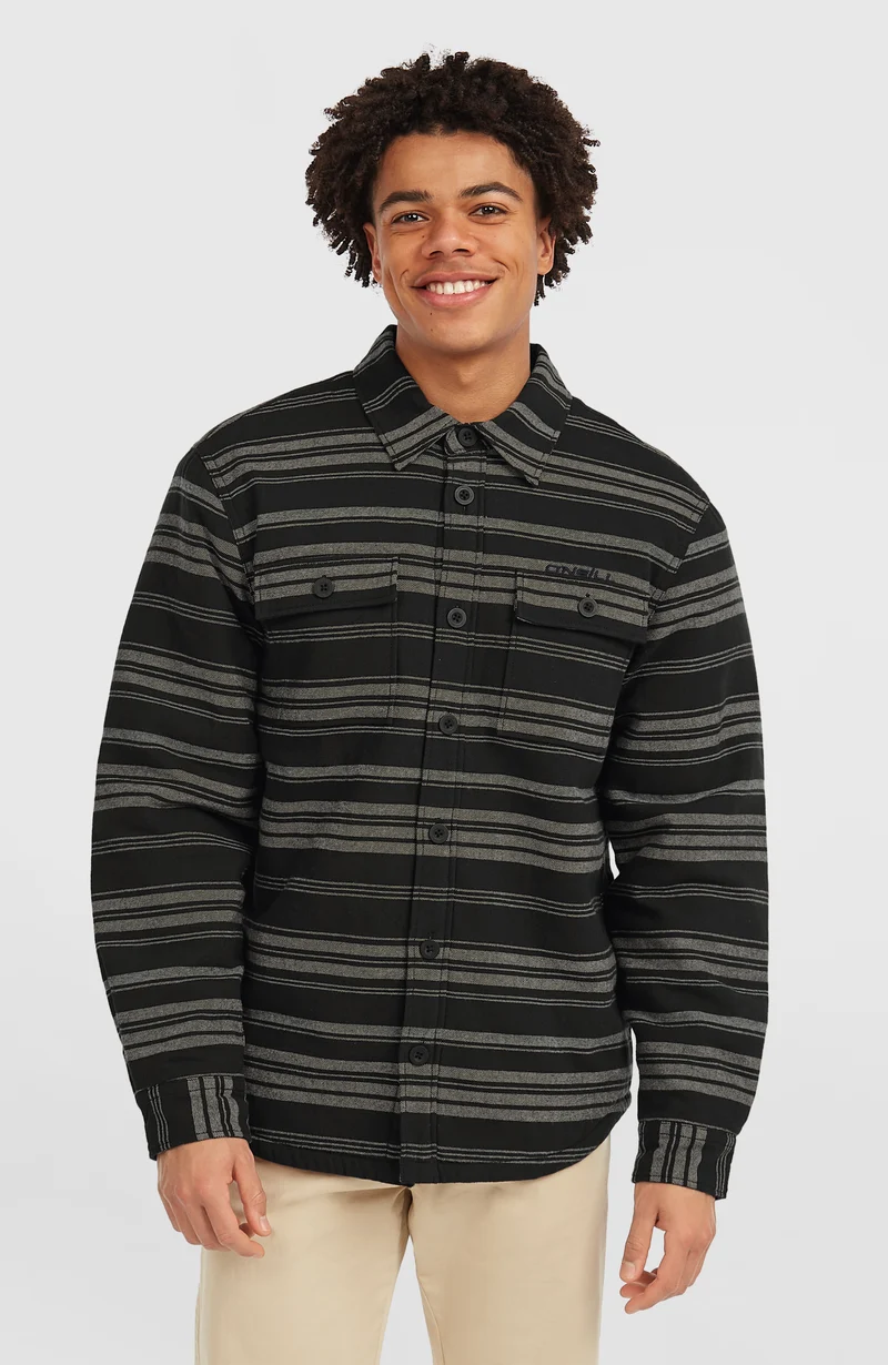 Must-Have overhemd met fleecevoering | Black Bavaro