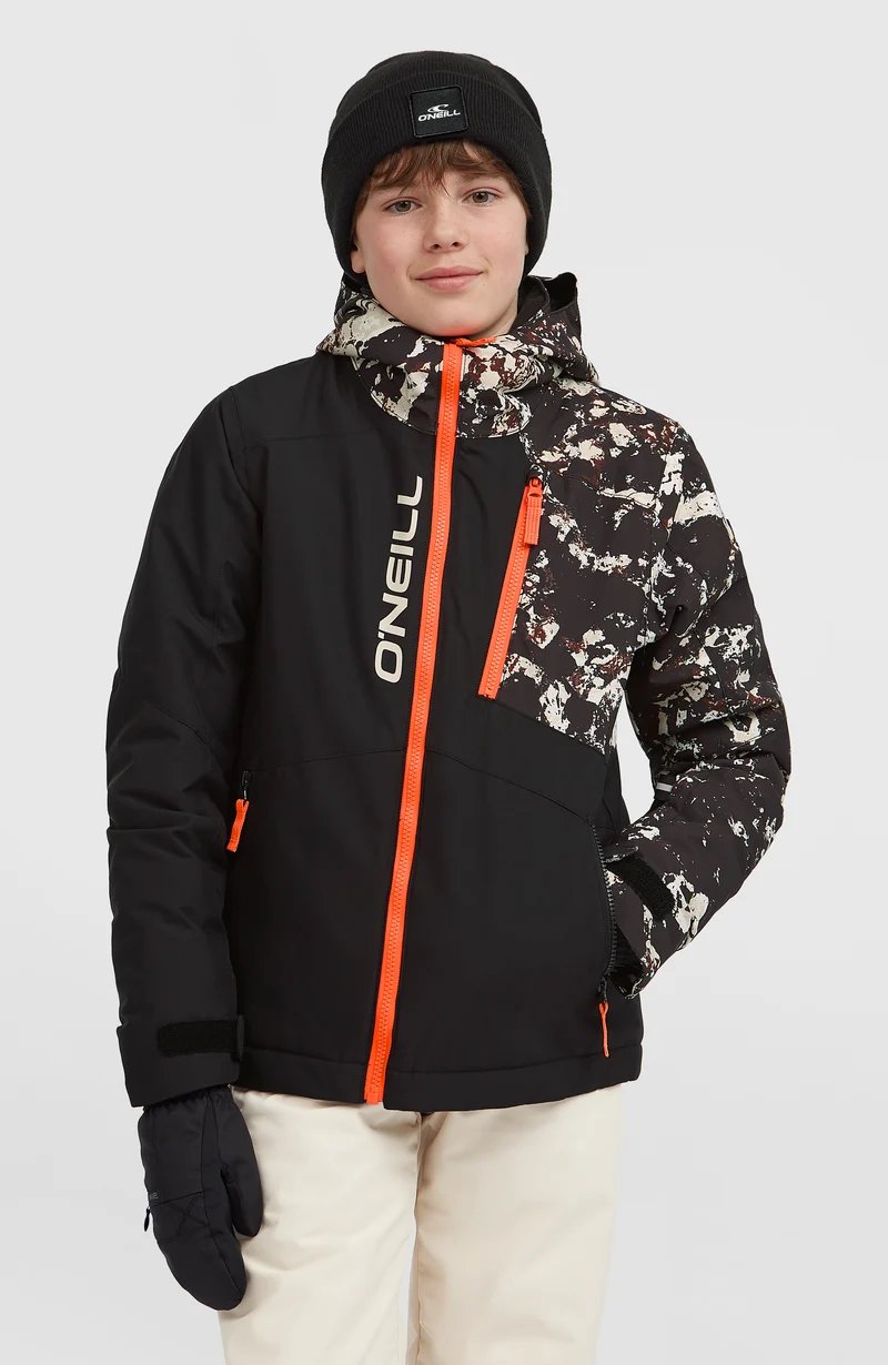 FWC'Cruz Block wintersportjas | Black/Beige Quarry