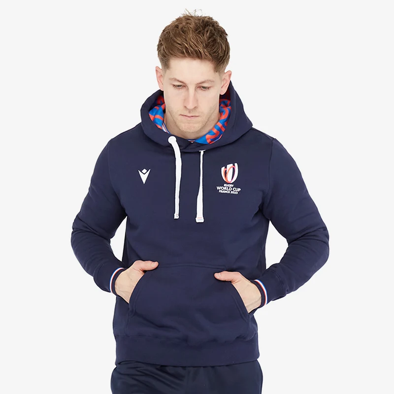Macron France RWC 2023 Cotton Hooded Sweatshirt