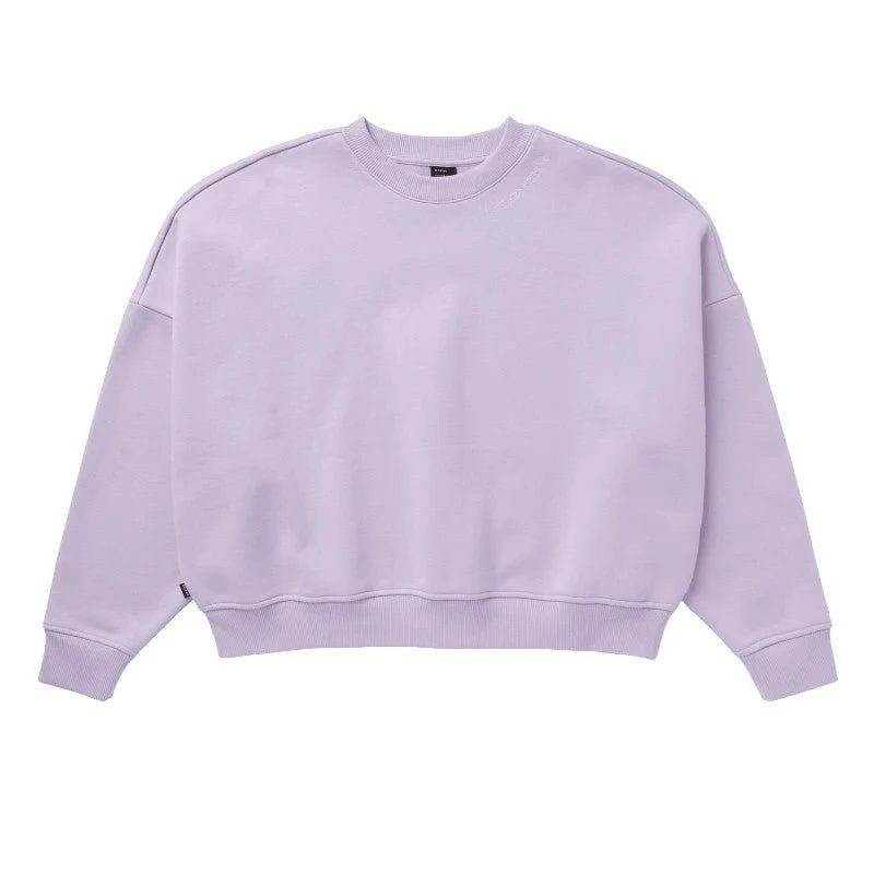 Dropped Shoulder Crew Sweat | Lilac