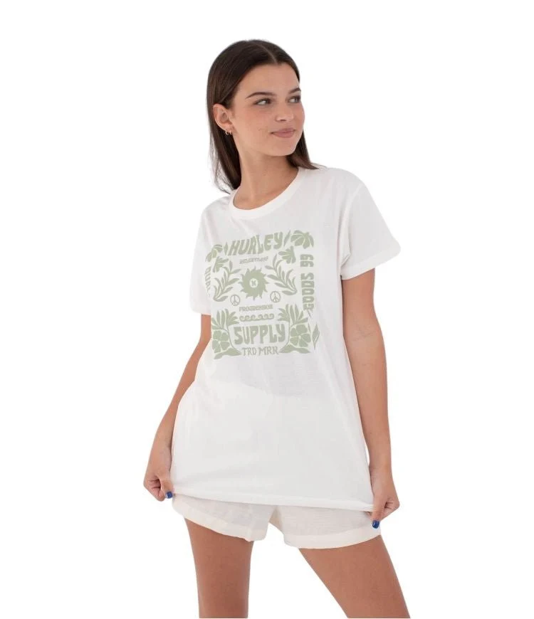 Organic Seaside T-Shirt | Coconut Milk