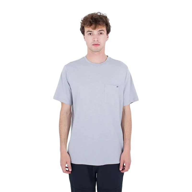 H2O-Dri Slub Pocket T-Shirt | Stone Grey