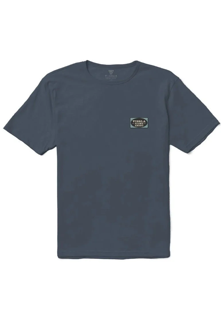 Atomic Palms Organic Tee | Dark Denim