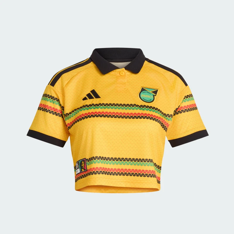 adidas Women Jamaica 26 x Bob Marley Home Cropped Jersey
