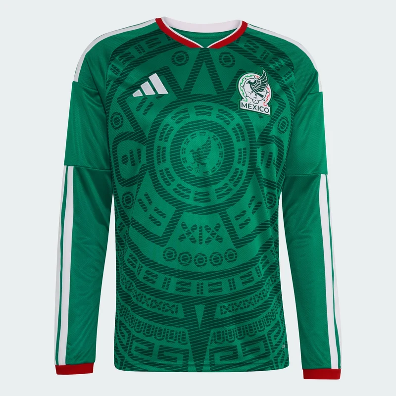 adidas Men Mexico 26 Home Long Sleeve Jersey