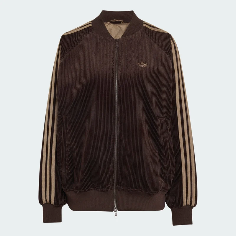 adidas Originals Women CORDUROY SST OVERSIZED TRACK TOP