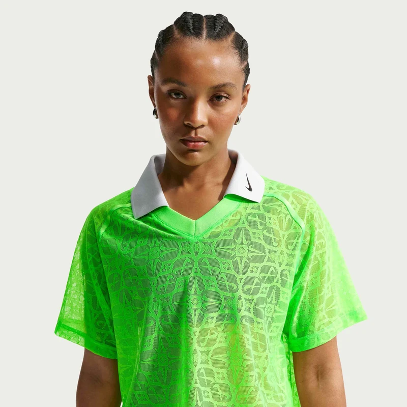 Nike Women'S Loose Lace Polo Jersey Top Sportswear