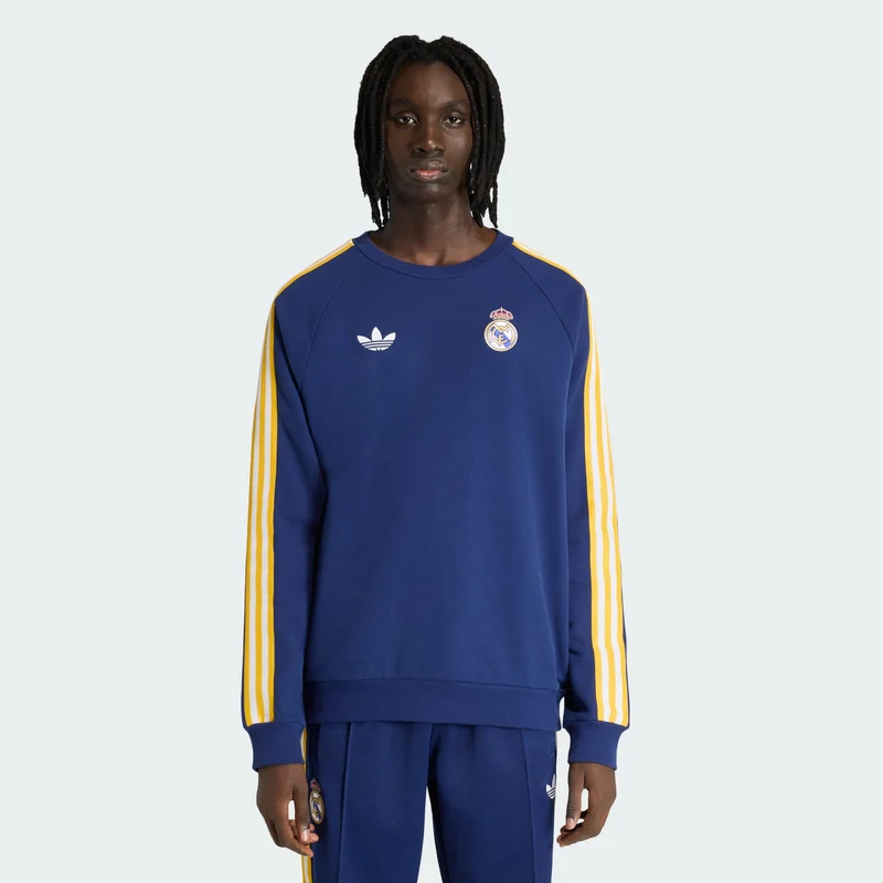 adidas Men Real Madrid Originals Crew Sweatshirt