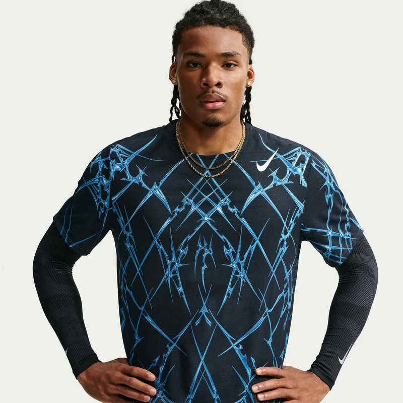 Nike Men'S Dri-Fit Adv Printed Short-Sleeve Running Top Aeroswift