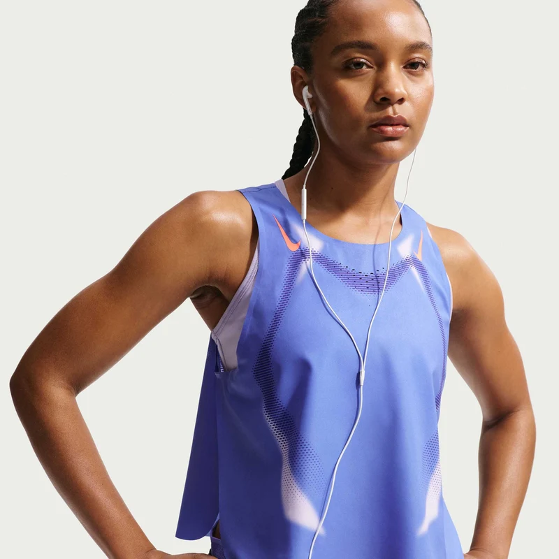 Nike Women'S Dri-Fit Adv Cropped Running Tank Top Aeroswift