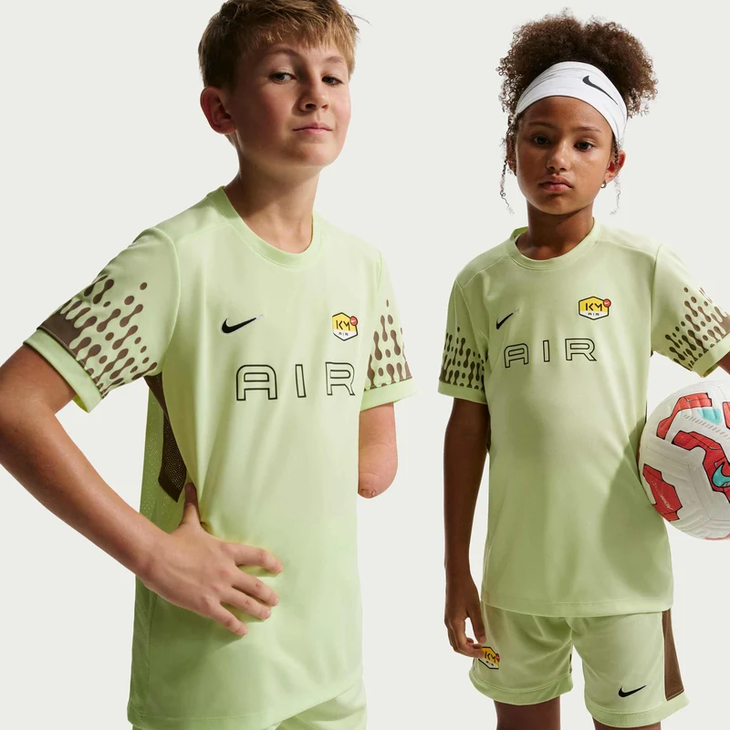 Nike Older Kids' Dri-Fit Short-Sleeve Football Top Kylian Mbappé Academy