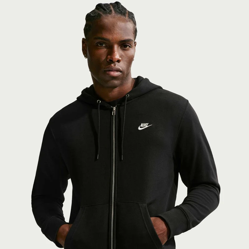 Nike Men's French Terry Full-Zip Hoodie Sportswear Club
