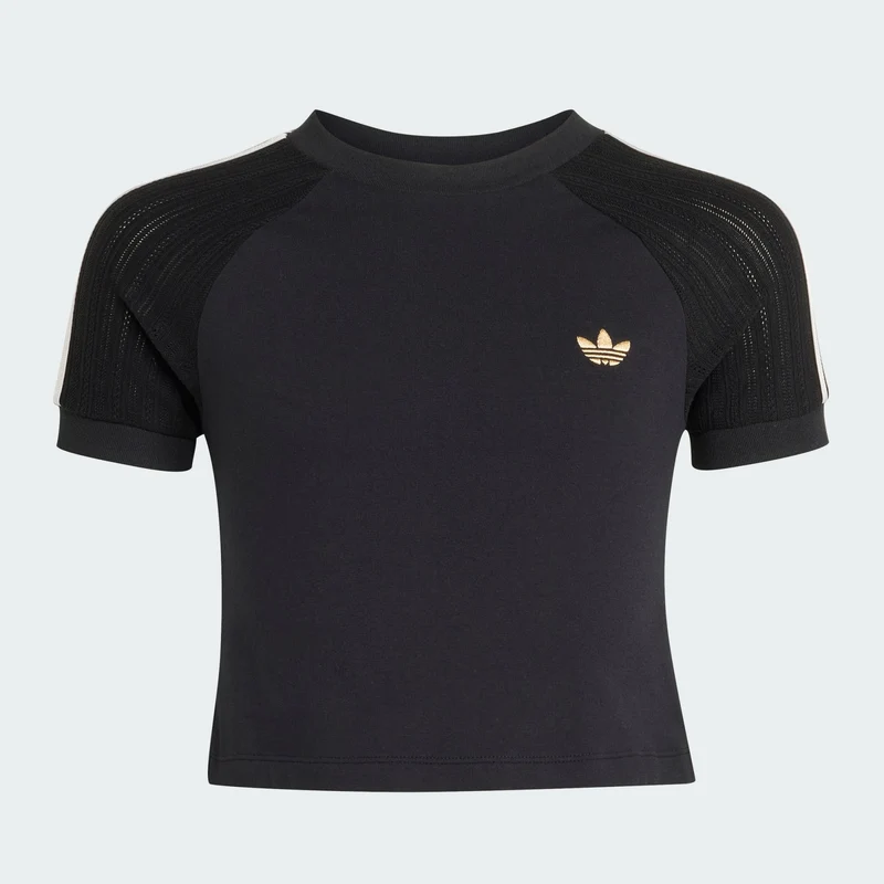 adidas Originals Kids SLIM KNITTED 3 STRIPES TEE