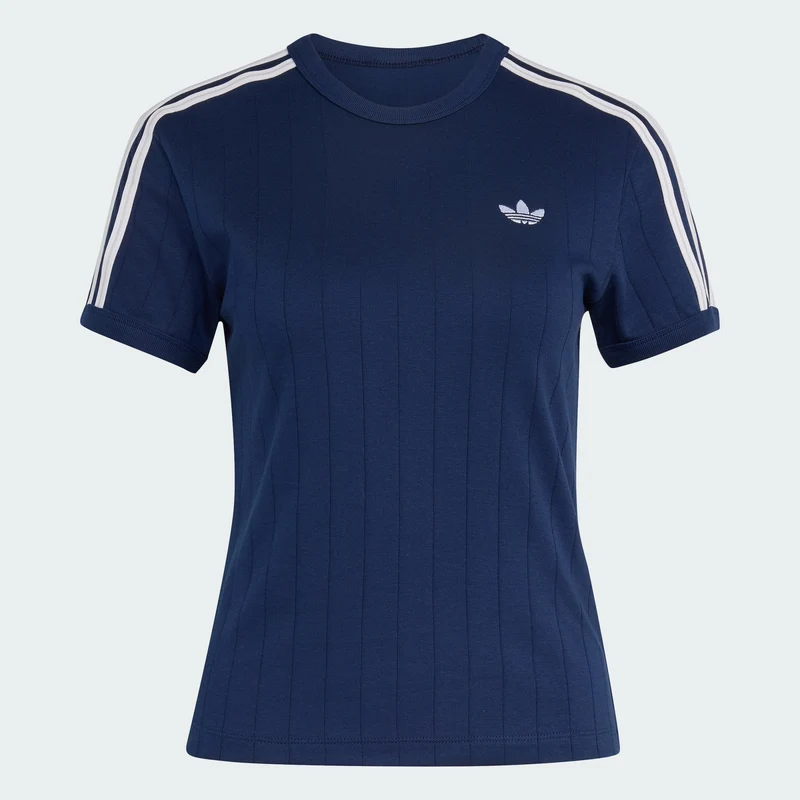 adidas Originals Women PINSTRIPE SHORT SLEEVE SLIM TEE