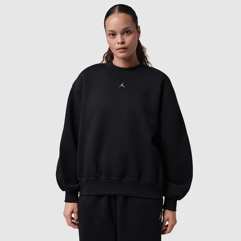 Jordan Womens Brooklyn Fleece Crew-Neck Sweatshirt